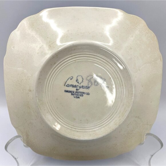 Blue Harker Cameoware - Dainty Flower Blue Virginia Bread and Butter Dessert Pla - Picture 6 of 16